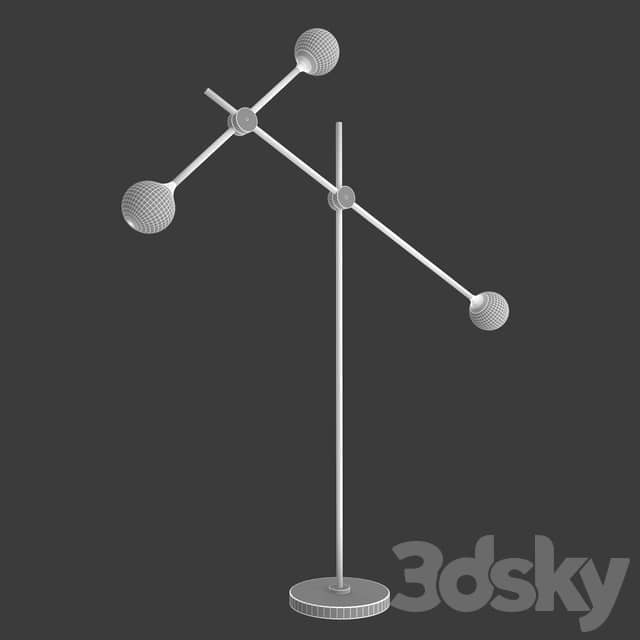 Floor lamp lampatron tilt