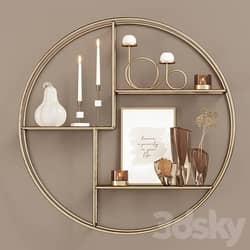 Salvage Wire Shelf Gold 