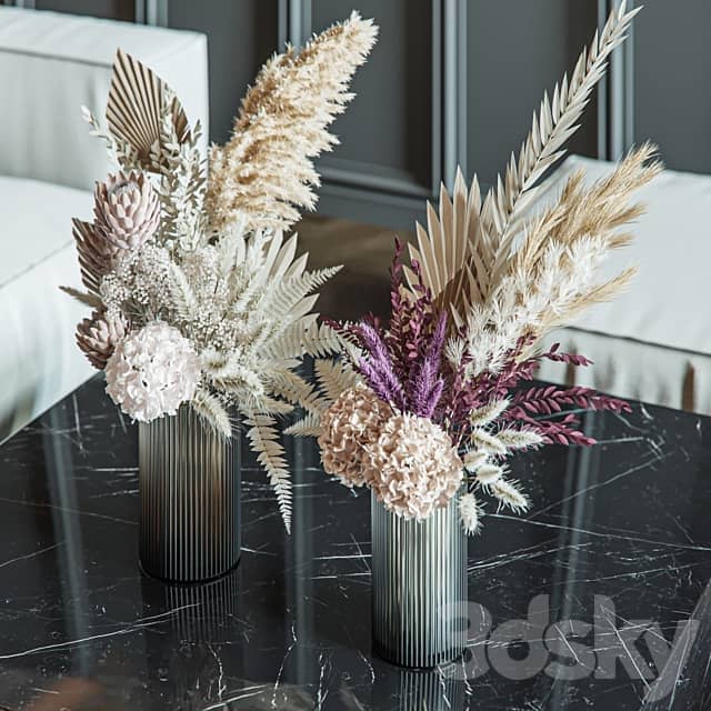 Flower Set 013 Pampas 3 3D Models 3DSKY