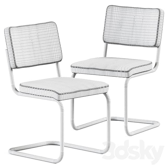 Chair S 32 PV by Thonet Office chair 3D Models