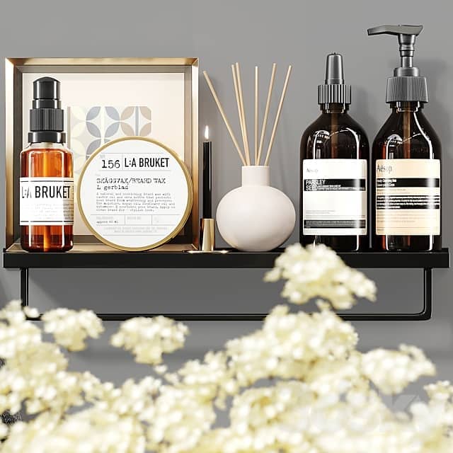 Bathroom Decor Set 016 3D Models