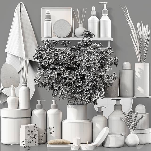 Bathroom Decor Set 016 3D Models