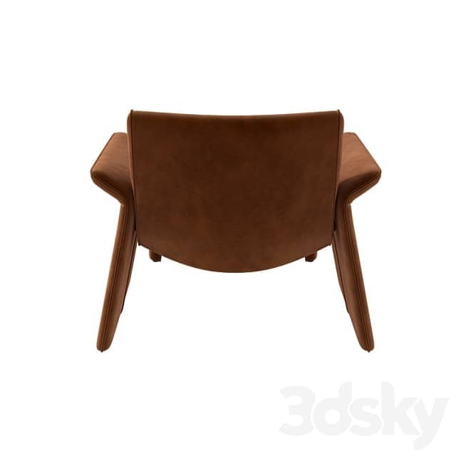 Verellen furniture Oakley lounge chair and ottoman 3D Models