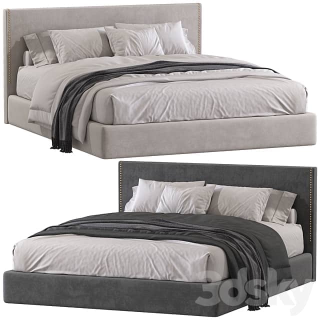 Double bed 112. Bed 3D Models