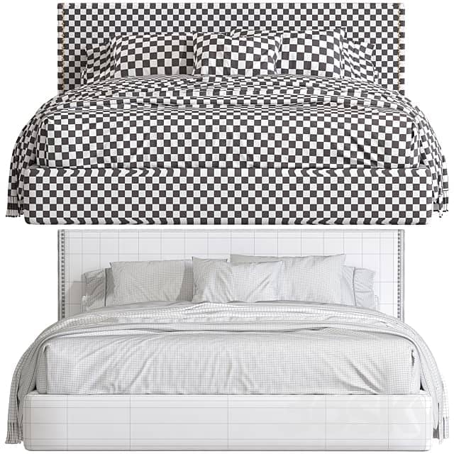 Double bed 112. Bed 3D Models