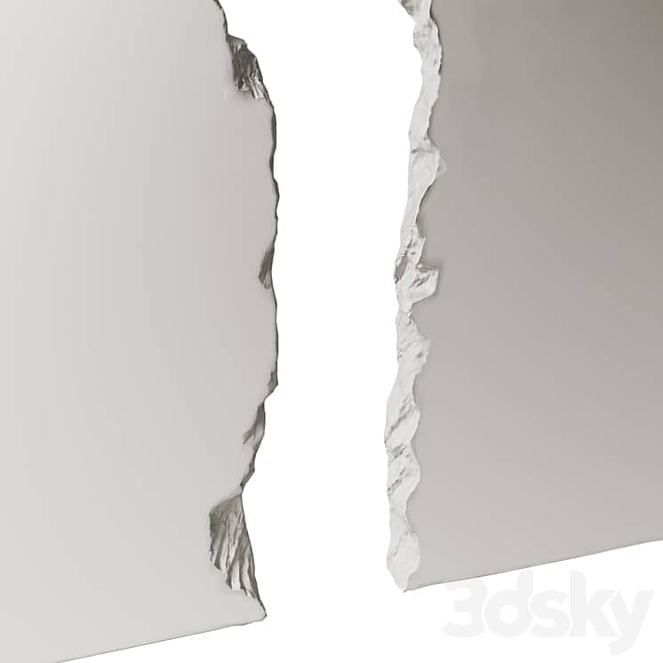 Decorative wall made of stone and wood 001