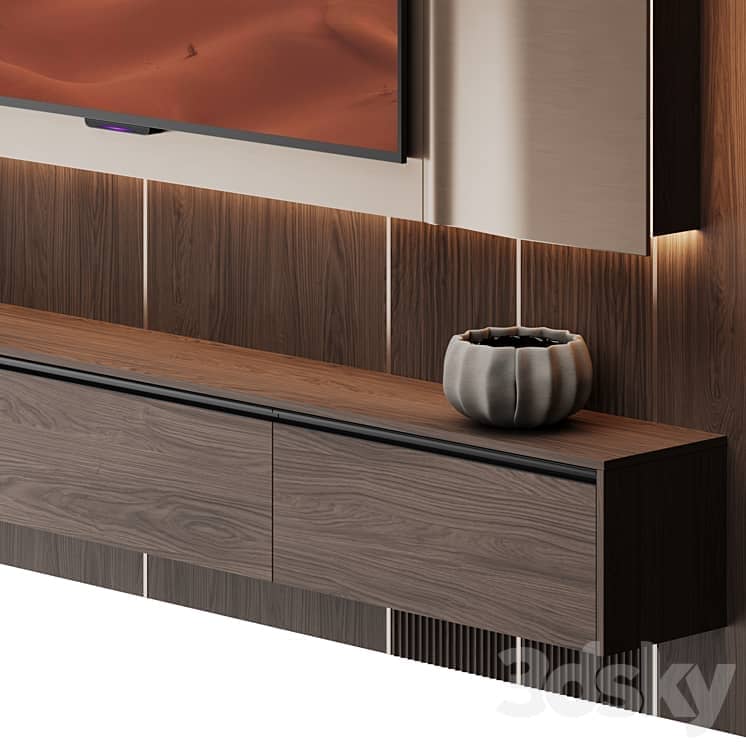 TV wall with Yandex TV station Pro 65