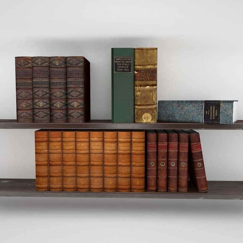 bookshelf vintage books