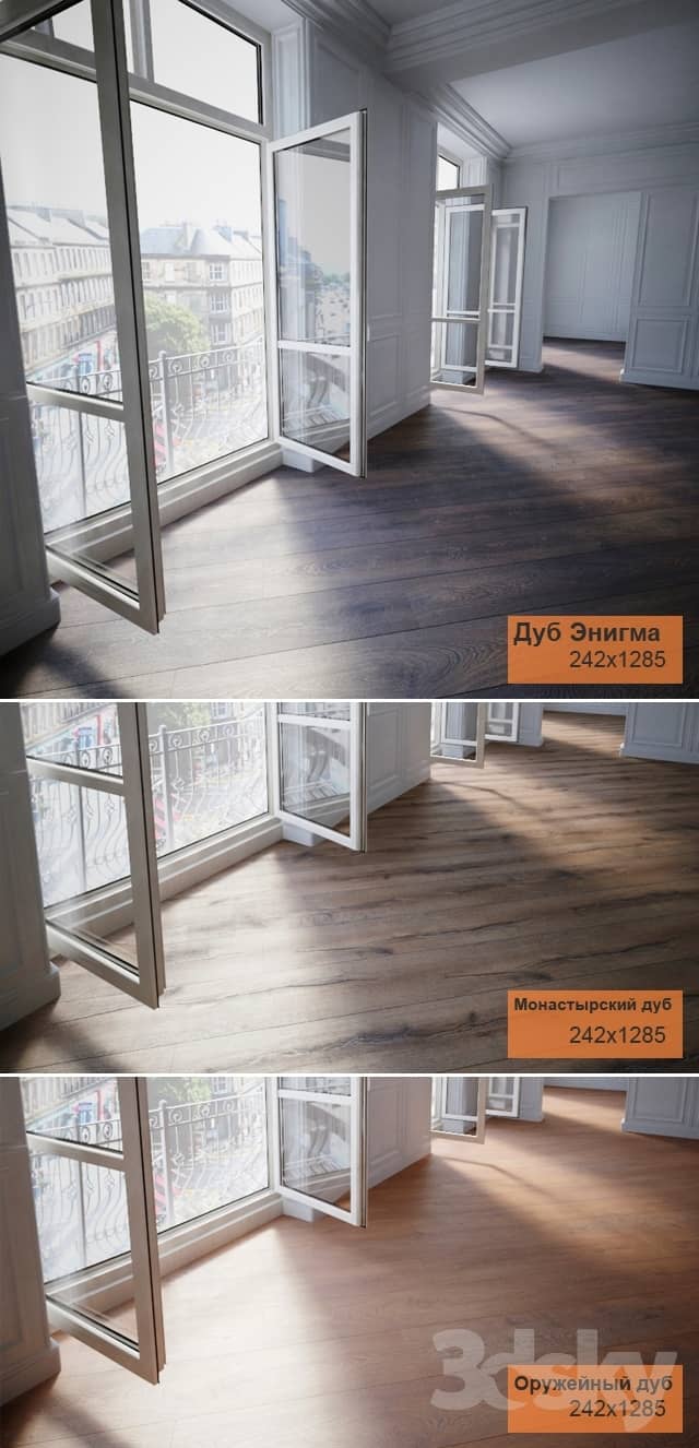 Wood Parquet 3 types Oak Enigma monastic oak oak Arms