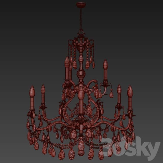 Crystalsorama dawson Pendant light 3D Models