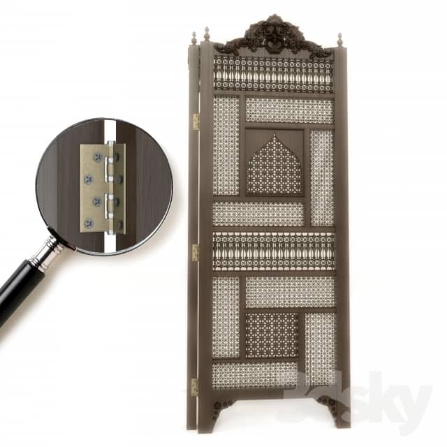 intricate wood panel