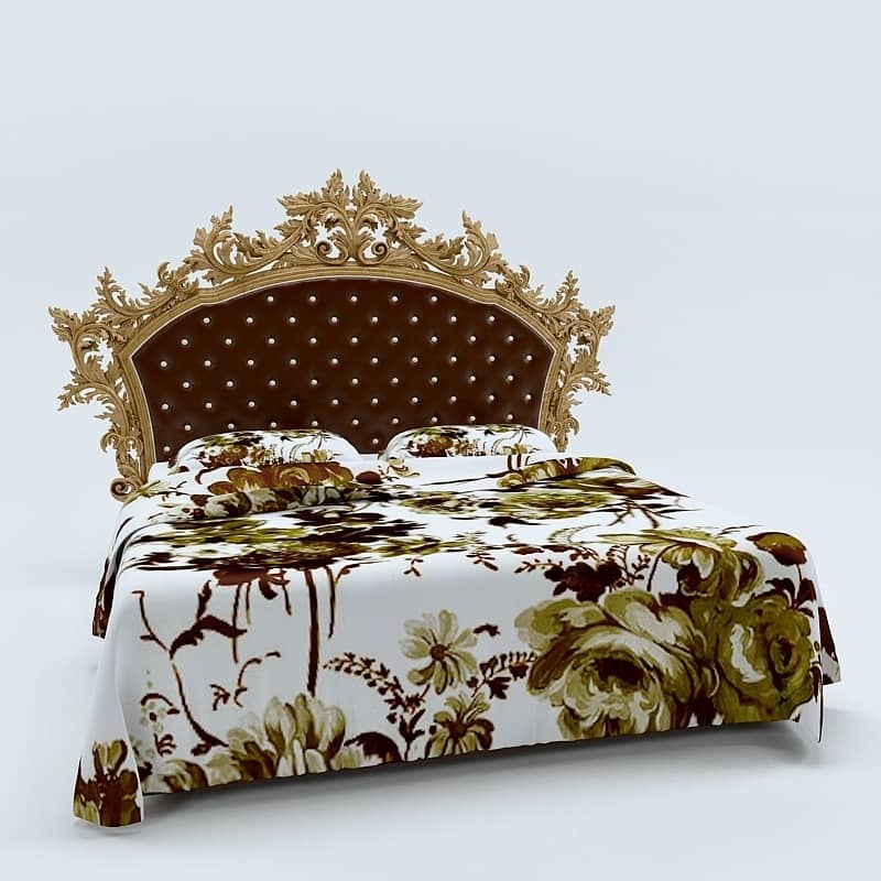 vintage floral bed