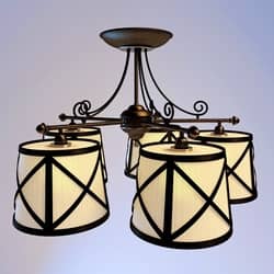 bronze drum chandelier 