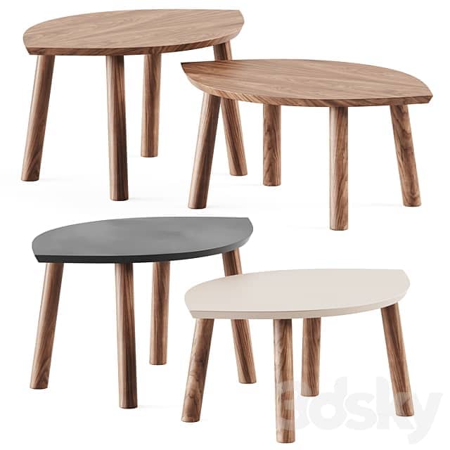 Ikea Stockholm Coffee tables set 3D Models