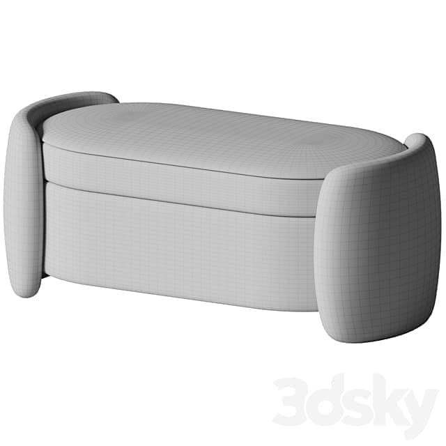 Calder Storage Bench by Crate Barrel 3D Models