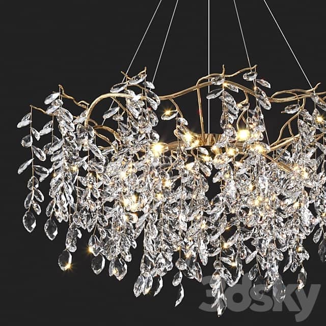Crystal Chandelier Pendant light 3D Models