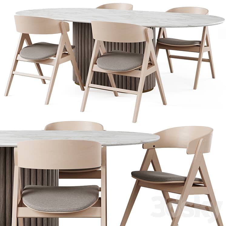 NEWMAN Dining Table and WATERTON Chair