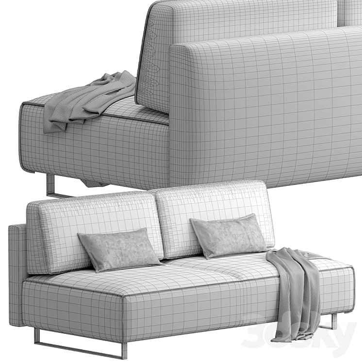 Straight sofa MOON FAMILY 005