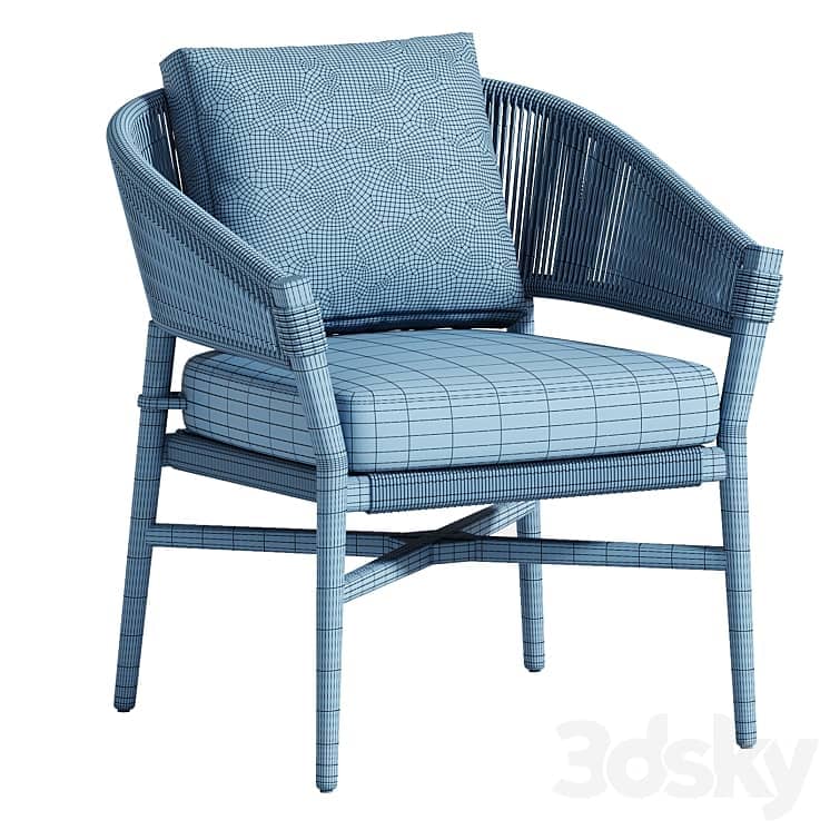 Makali Lily White Lounge Chair