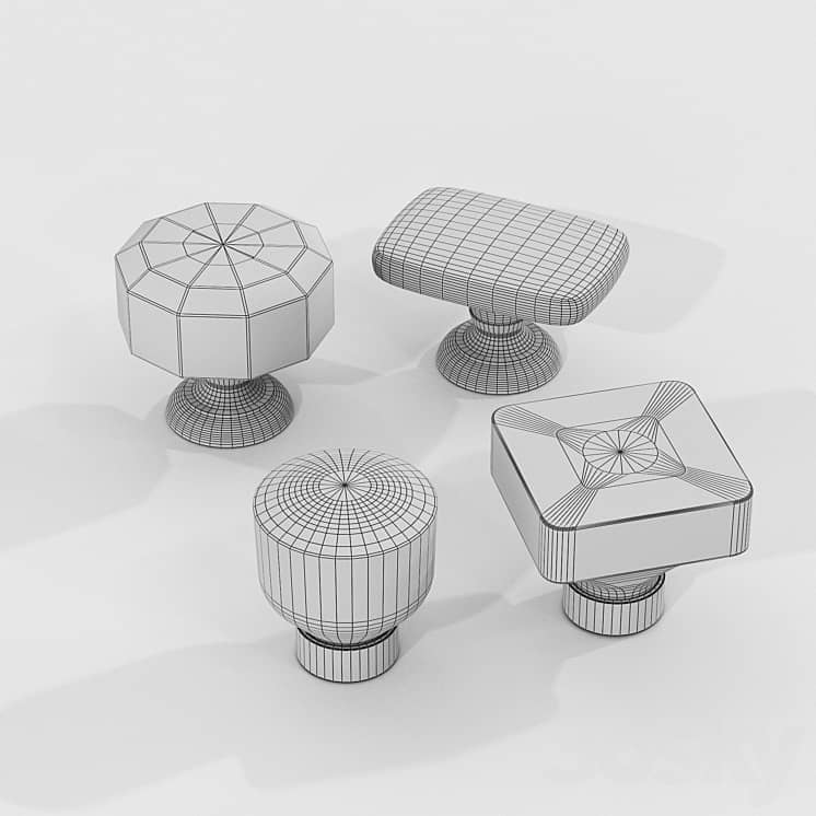 KITCHEN CUPBOARD CABINET DOOR HANDLES & KNOBS ABLOY set2