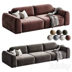 Straight sofa Lilt 2 round | Divan.ru 