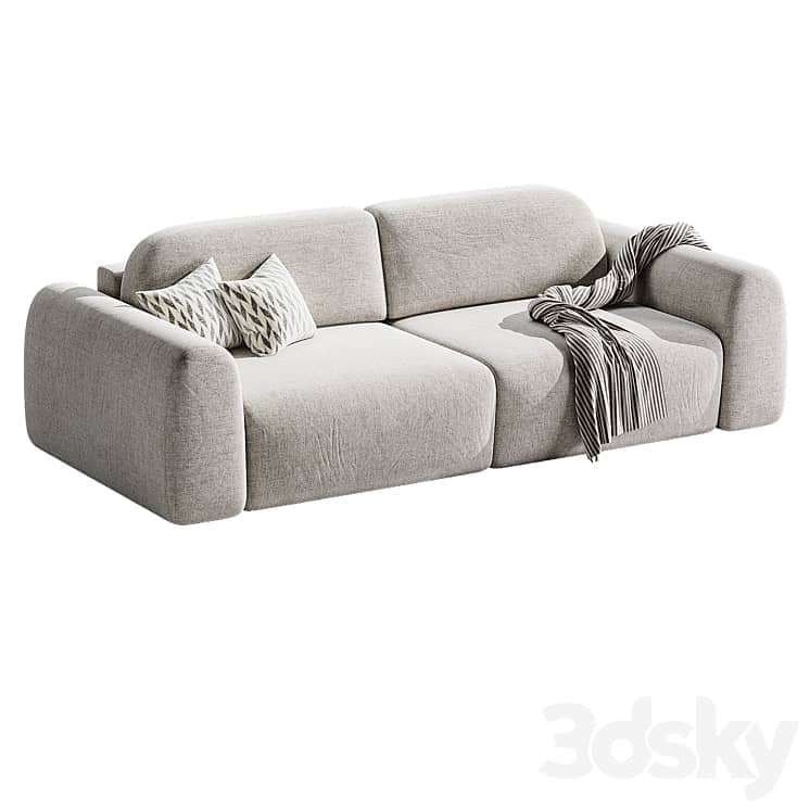 Straight sofa Lilt 2 round | Divan.ru