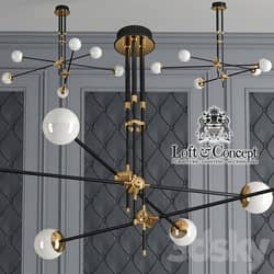 Chandelier Bullarum Si 6 Chandelier Pendant light 3D Models 