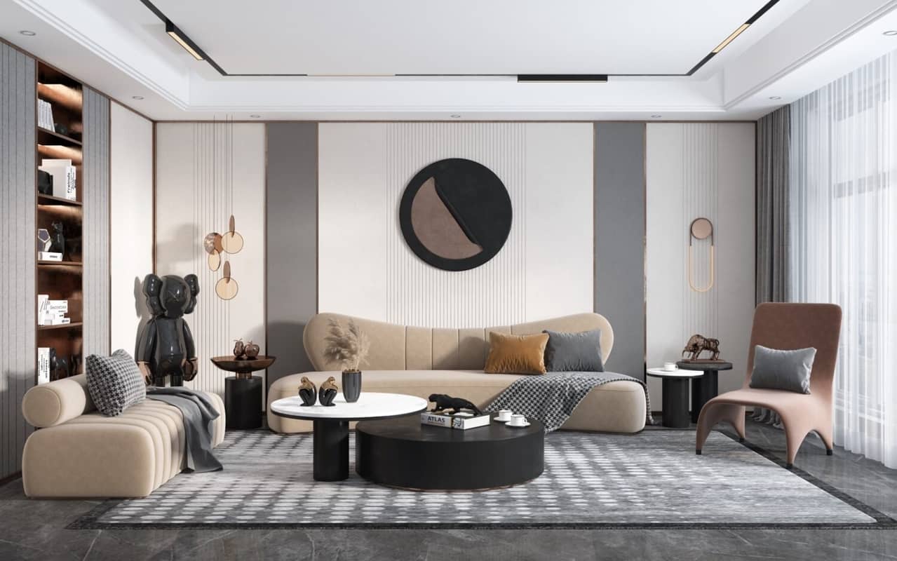  3D Interior Living Room Model by Kha Vi