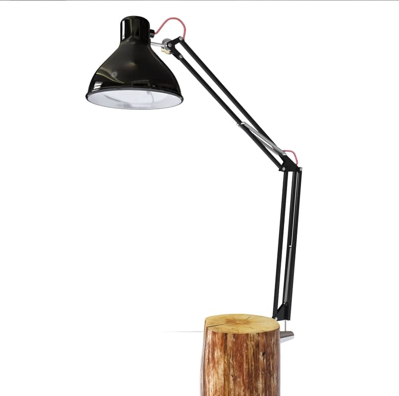 rustic wood lamp