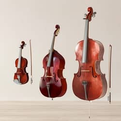 violin viola cello 