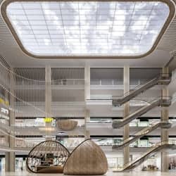 Luxury Shopping Center View 