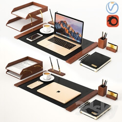 Other decorative objects - Classic Workplace with MacBook 