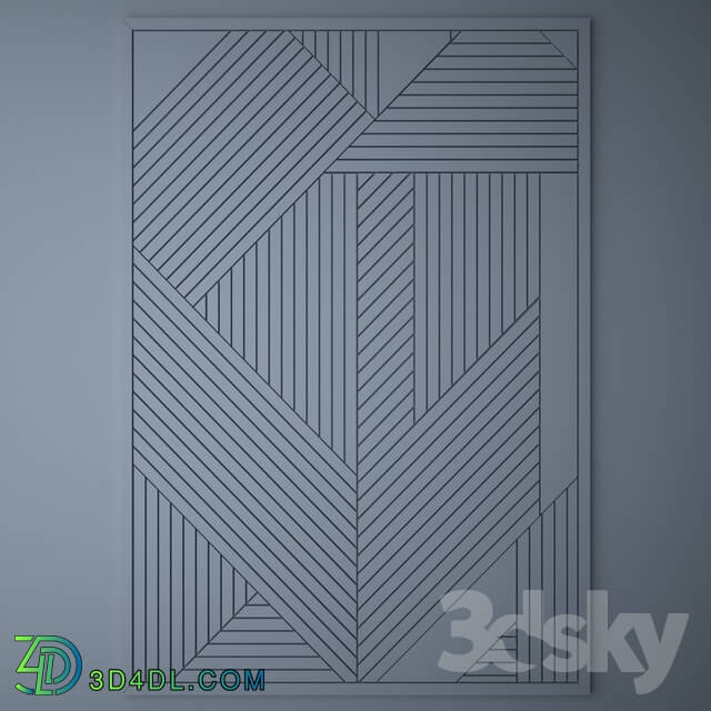 3D panel - Wall Decor 04