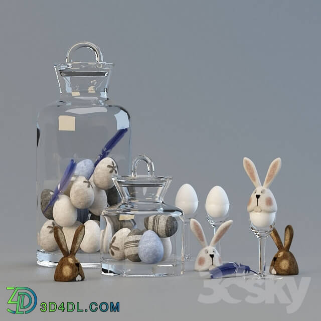 Other decorative objects - Easter hares_