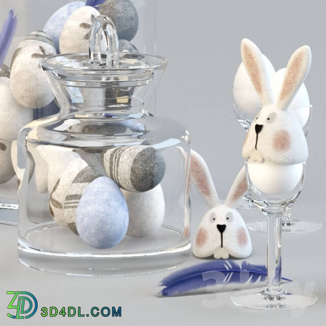 Other decorative objects - Easter hares_