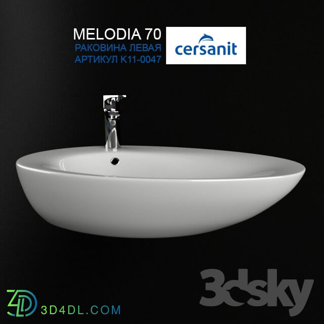 Wash basin - Sink Sersanit MELODIA 70