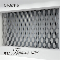 Other decorative objects - 3d panel bricks 
