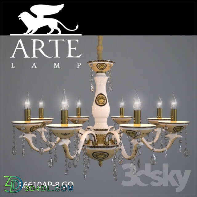 Ceiling light - Chandelier ArteLamp A6610LM-8GO