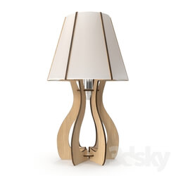 Table lamp - 94952 Table lamp COSSANO_ 1x60W _E27__ wood _ white 