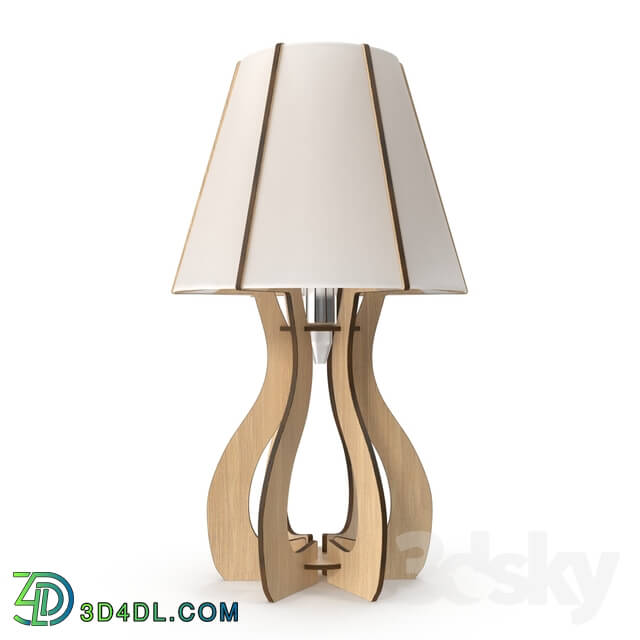 Table lamp - 94952 Table lamp COSSANO_ 1x60W _E27__ wood _ white