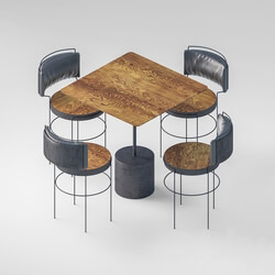 Table _ Chair - Almeco St Elmos Tor Table Set 