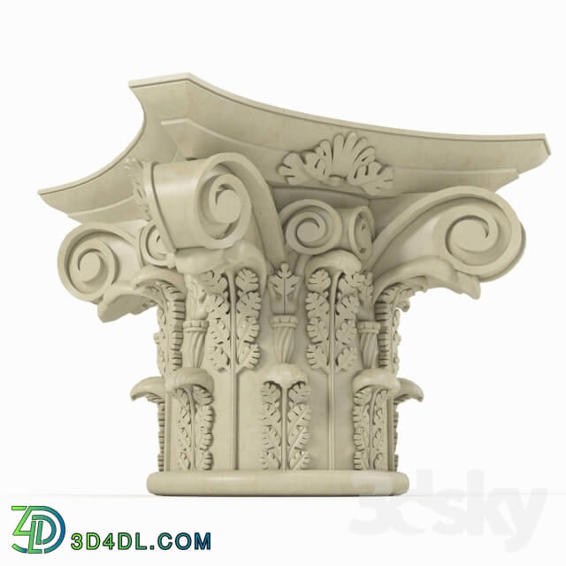 Decorative plaster - capitel of column