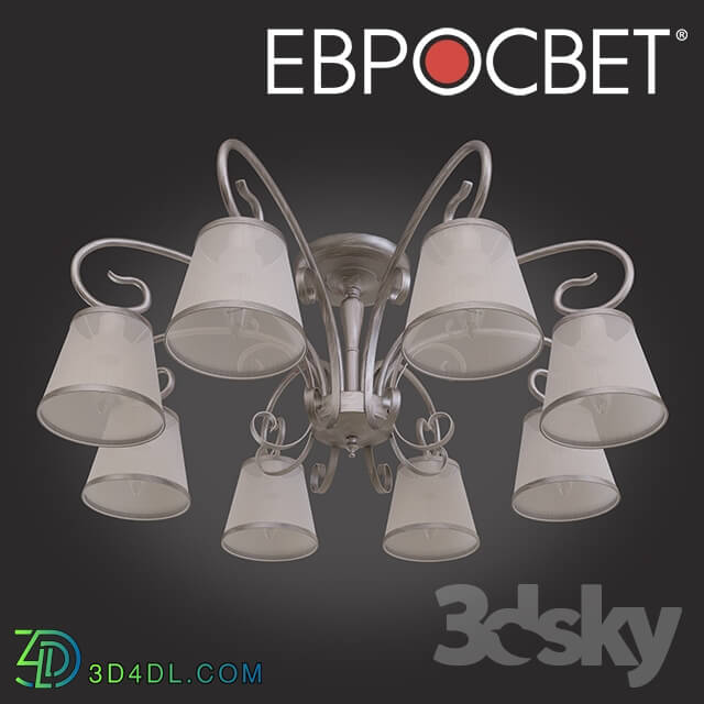 Ceiling light - OM Ceiling chandelier with lampshades Eurosvet 60065_8 Liona