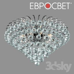 Ceiling light - OM Ceiling chandelier with crystal Eurosvet 3299_9 Ostiniya 