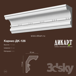 Decorative plaster - Dk-126_110Hx80mm 