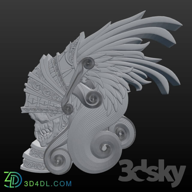Decorative plaster - Decor with monster