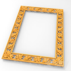 Decorative plaster - Frame for a mirror 
