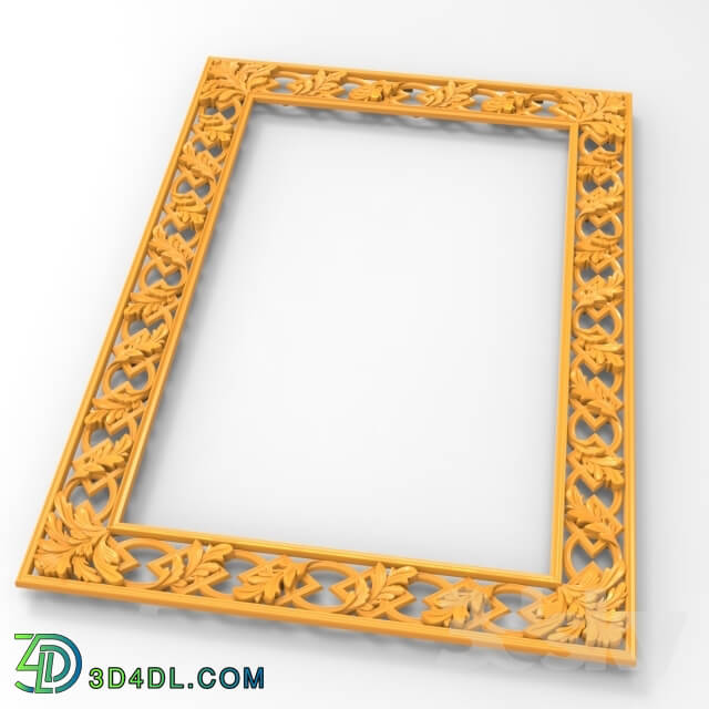 Decorative plaster - Frame for a mirror