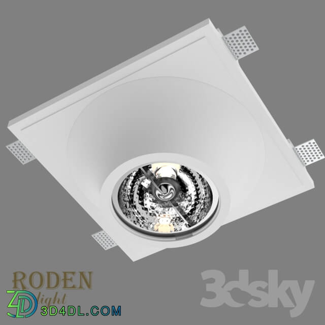 Spot light - OM Cut-in plaster under the putty lamp RODEN-light RD-250 AR-111