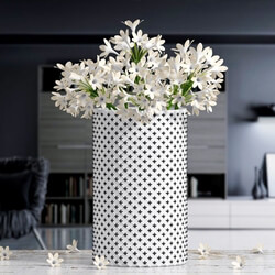 Plant - White Flower Vase 